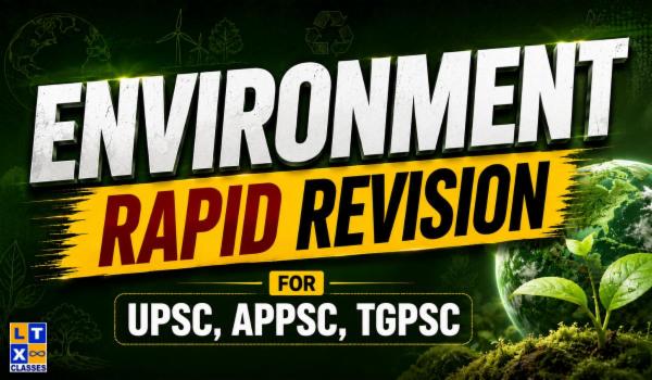Environment Rapid Revision for UPSC,APPSC and TGPSC cover