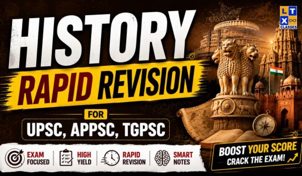 History Rapid Revision for UPSC, APPSC and TGPSC cover