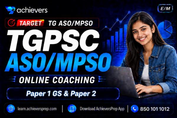 TGPSC ASO MPSO Online Coaching | Paper 1 & 2 cover