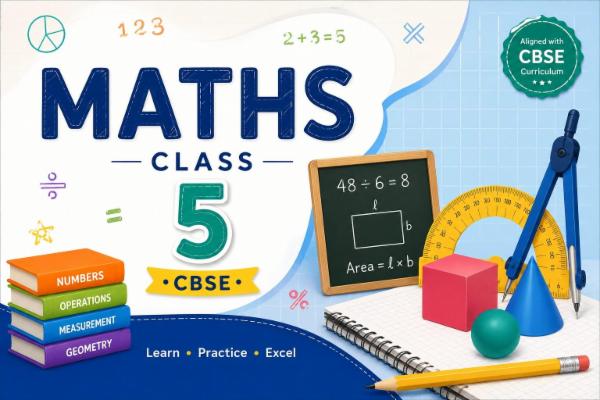 Maths Class 5 CBSE cover