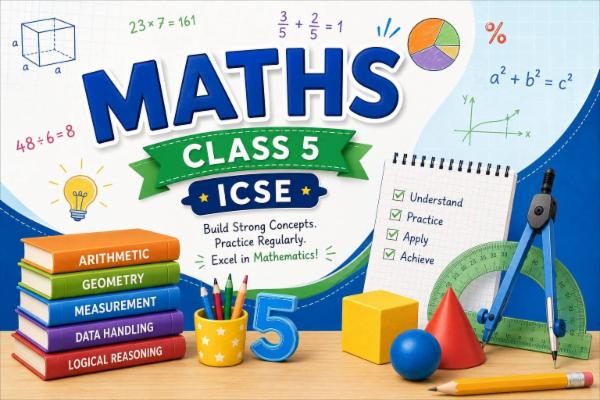 Maths Class 5 ICSE cover
