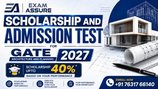 Scholarship Test for GATE Architecture and Planning Batch 2027 cover