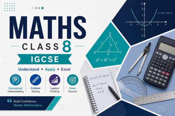 Maths Class 8 IGCSE cover