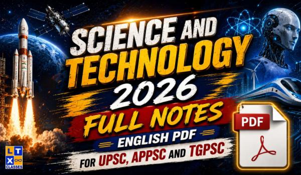 Science and Technology 2026 Full Notes English PDF for UPSC,APPSC and TGPSC cover