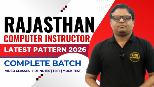 Rajasthan Computer Instructor 2026 cover