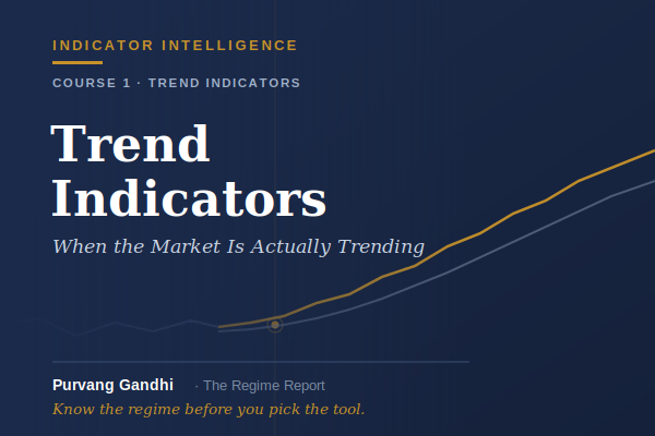 01 Trend Indicators: When the Market Is Actually Trending Indicator Intelligence : Course 1 cover