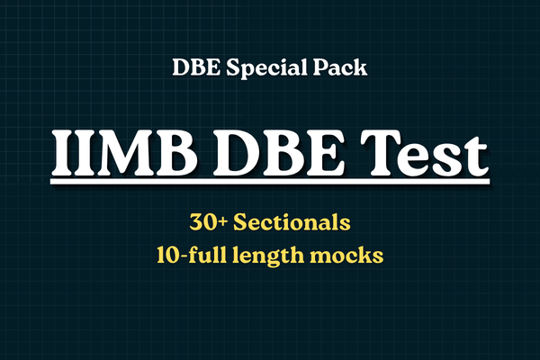 IIM Bangalore DBE Special Pack cover