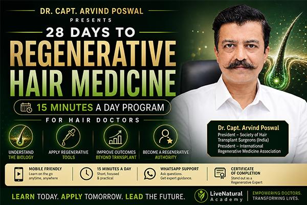 28-Day Micro Learning Program “Regenerative Hair Medicine – 15 Minutes a Day” cover