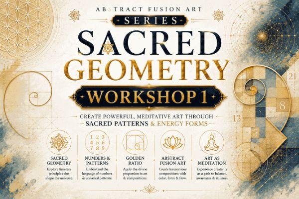 SACRED GEOMETRY WORKSHOP – ABSTRACT FUSION ART SERIES  -  1 cover