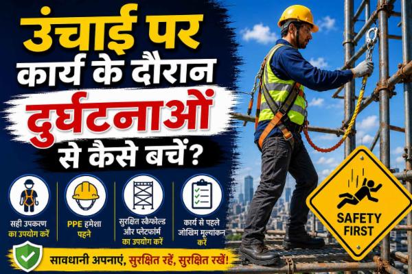 उंचाई पर कार्य के दौरान दुर्घटनाओं से कैसे बचें? cover