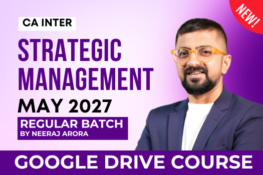 CA Inter SM Regular Batch for May 2027 - Google Drive Classes