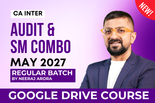 CA Inter Audit & SM Regular Batch Combo for May 2027 - Google Drive Classes cover