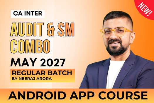CA Inter Audit & SM Regular Batch Combo for May 2027 - Android App Classes cover