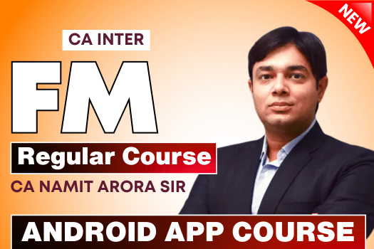 CA Inter FM Android App | New Regular Batch | CA Namit Arora cover