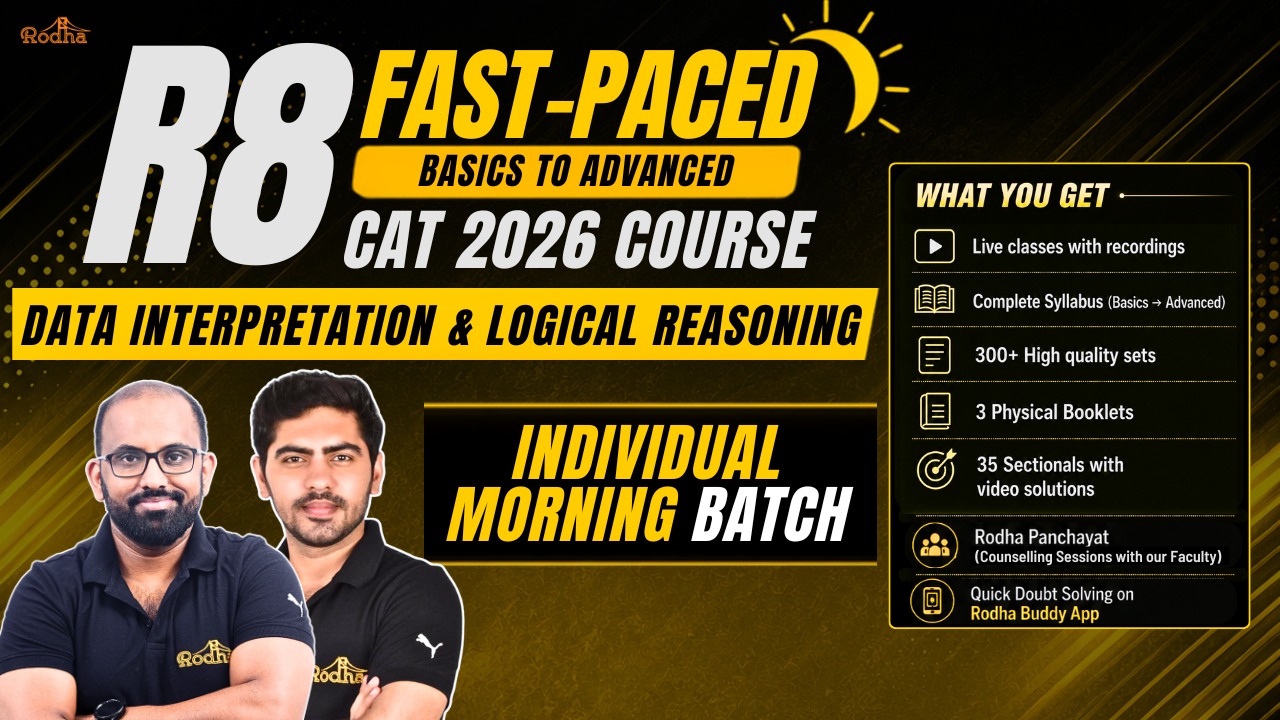 CAT 2026 | R8 Batch | Zero to Zenith DILR Fast Paced by Apoorv Sir & Ravi Sir for CAT 2026 cover