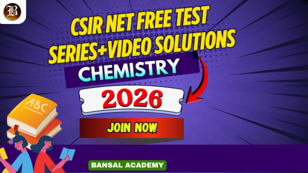 CSIR NET Chemistry Free Test Series + Video Solutions
