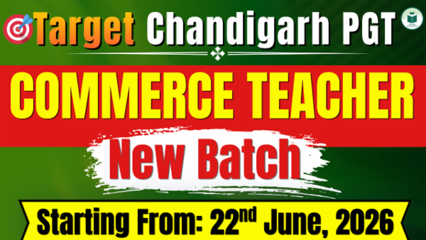 Chandigarh PGT Live Batch- 1: Commerce Teacher cover