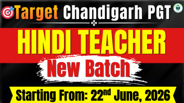 Chandigarh PGT Live Batch- 1: Hindi Teacher cover