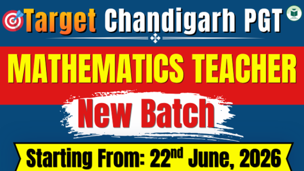 Chandigarh PGT Live Batch- 1: Mathematics Teacher cover