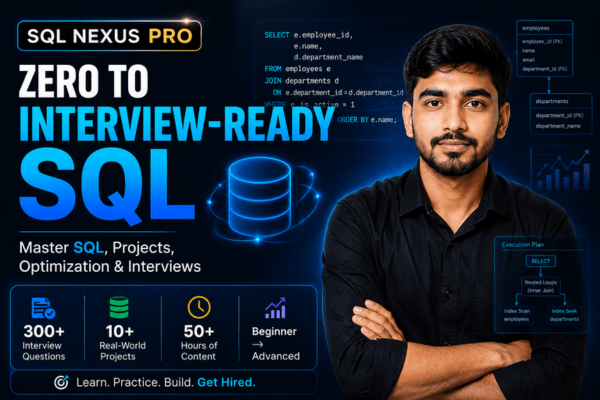 SQL Nexus Pro: Zero to Interview-Ready course preview