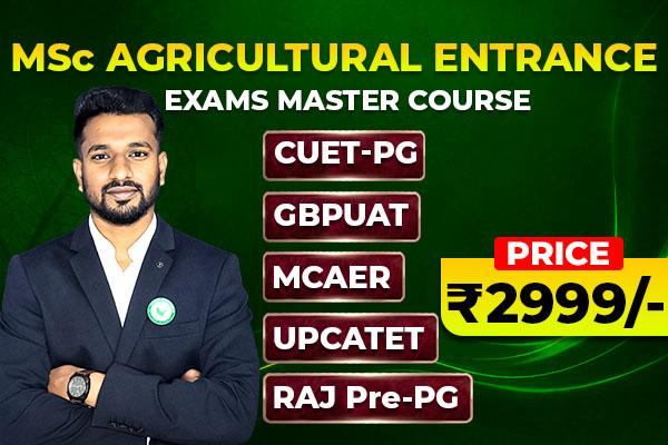 CUET PG/MCAER PG/UPCATET/RAJ Pre-PG/All MSc Entrance Exams Paid Master Course-2027 cover