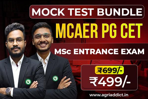 MCAER PG CET PAID TEST SERIES FOR MSc ENTRANCE EXAM-2027 cover