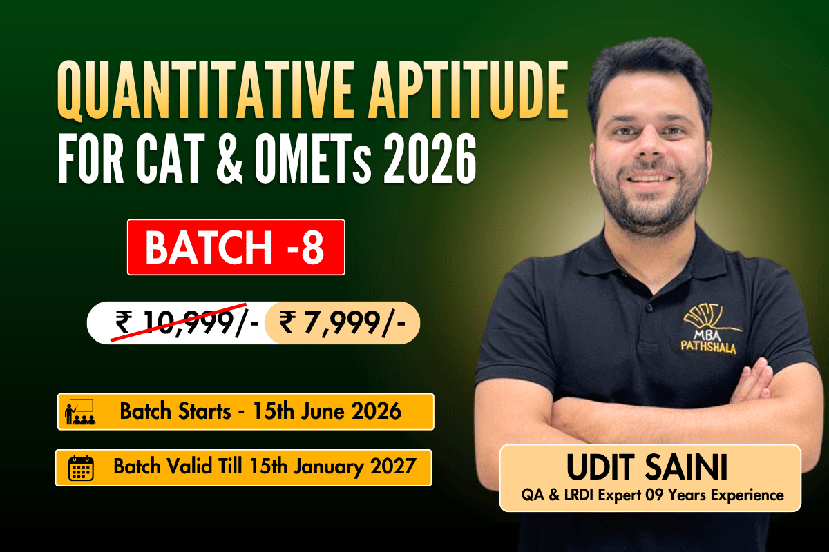Complete Quantitative Aptitude (Batch 08) for CAT & OMETs 2026 by Udit Sir cover