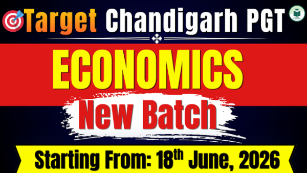 Chandigarh PGT Live Batch- 1: Economics Teacher cover