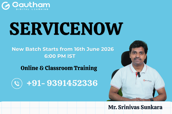 ServiceNow Live Classes : New Batch Starts from 16th June 2026 6:00 PM cover