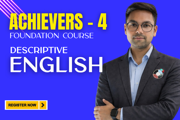 Achievers - 4 | Compulsory English Descriptive Course by Gopal Saha cover