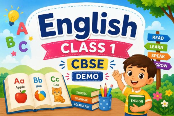English Class 1 CBSE cover