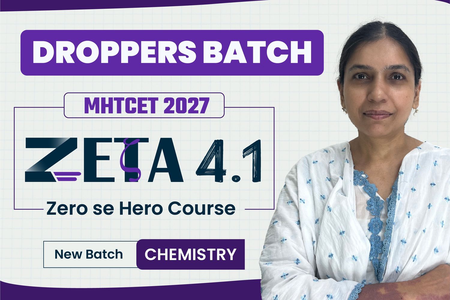 MHTCET 2027 (Droppers) Chemistry : Zeta Batch cover
