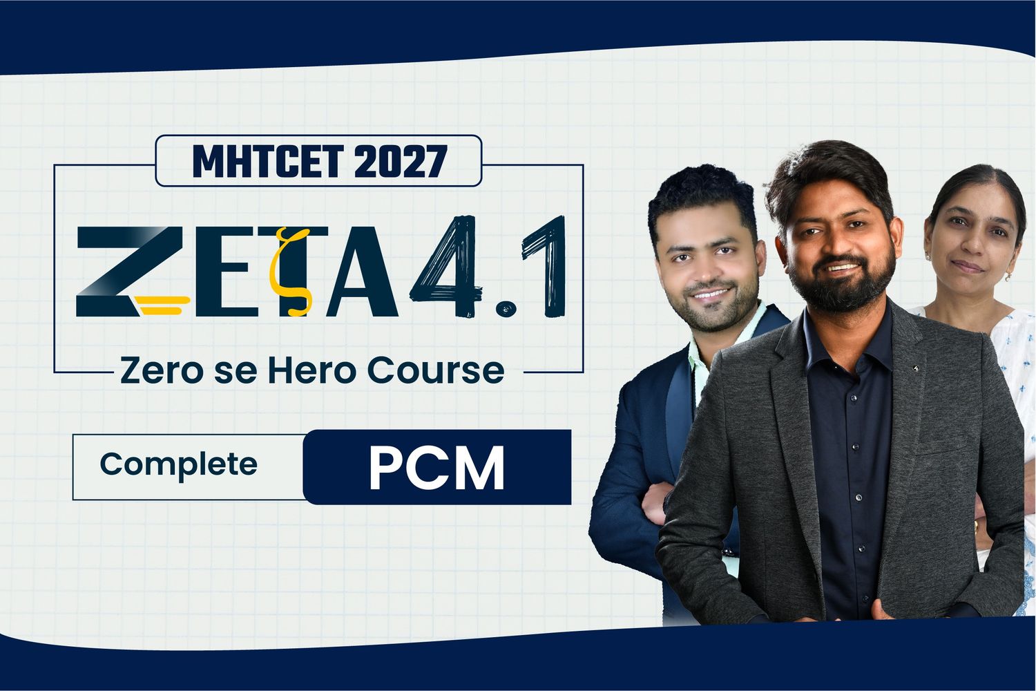 MHTCET 2027 Complete PCM : Zeta 4.1 Batch cover