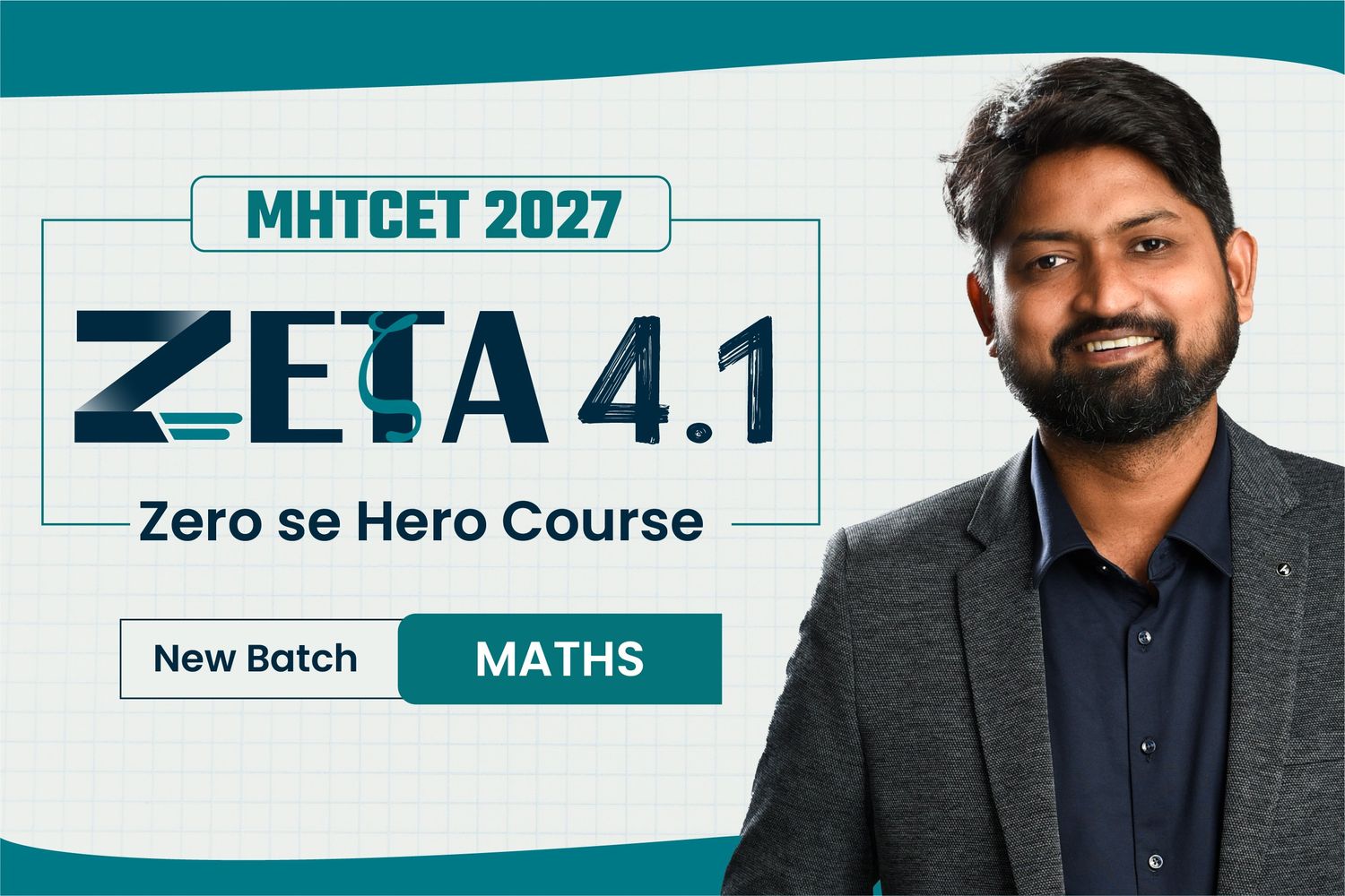 MHTCET 2027 Maths: Zeta 4.1 Batch cover