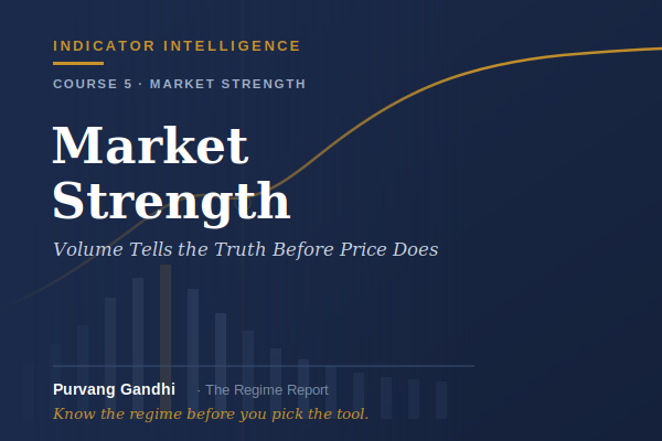 05 Market Strength: Volume Tells the Truth Before Price Does Indicator Intelligence — Course 5 cover