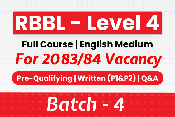 RBBL Level 4 | English Medium - 2083 | Batch 4 cover