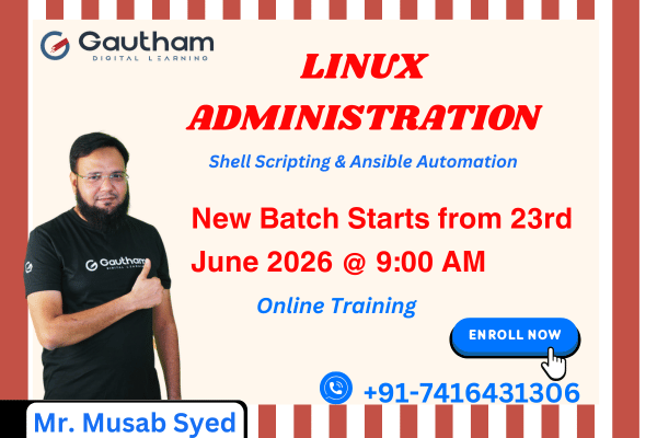 Linux Administration - New Batch Starts from 23rd June 2026, 9:00 AM cover