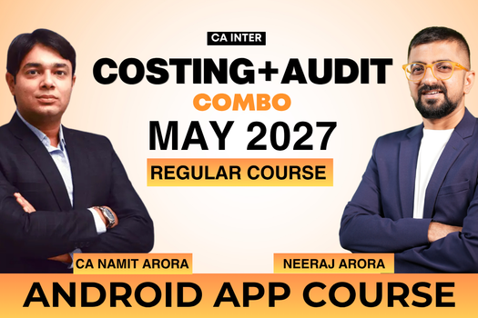 CA Inter Audit & Costing Combo for May 2027 | Android App | Neeraj Arora & CA Namit Arora cover