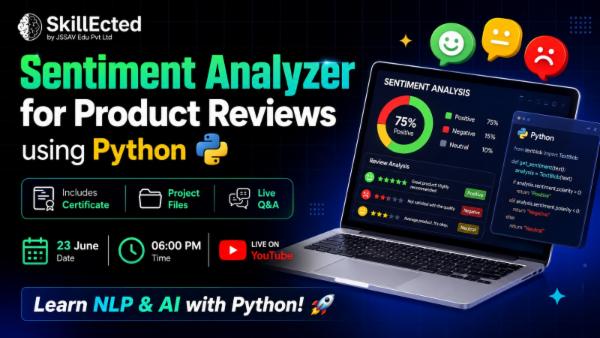 Sentiment Analyzer for Product Reviews using Python cover
