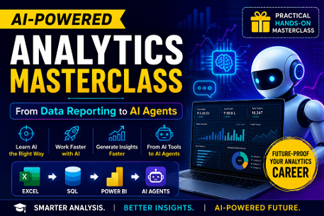 AI-Powered Analytics Masterclass - From Data Reporting to AI Agents cover