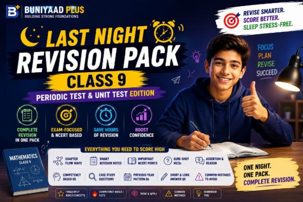 Last Night Maths Revision Pack – Class 9 cover