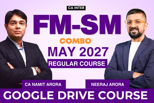 CA Inter FM & SM Combo for May 2027 | Google Drive | CA Namit Arora & Neeraj Arora cover