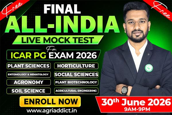 FREE Final Mock Test For ICAR PG Exam 2026 cover