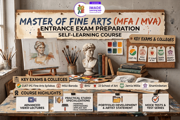 Masters of Fine Arts (MFA / MVA) Entrance Exam Preparation cover