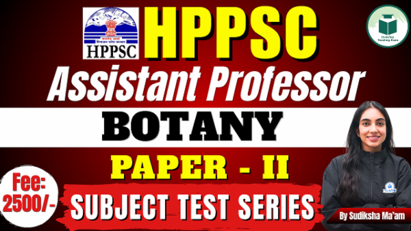 HPPSC Assistant Professor Botany Paper- II Test Series cover