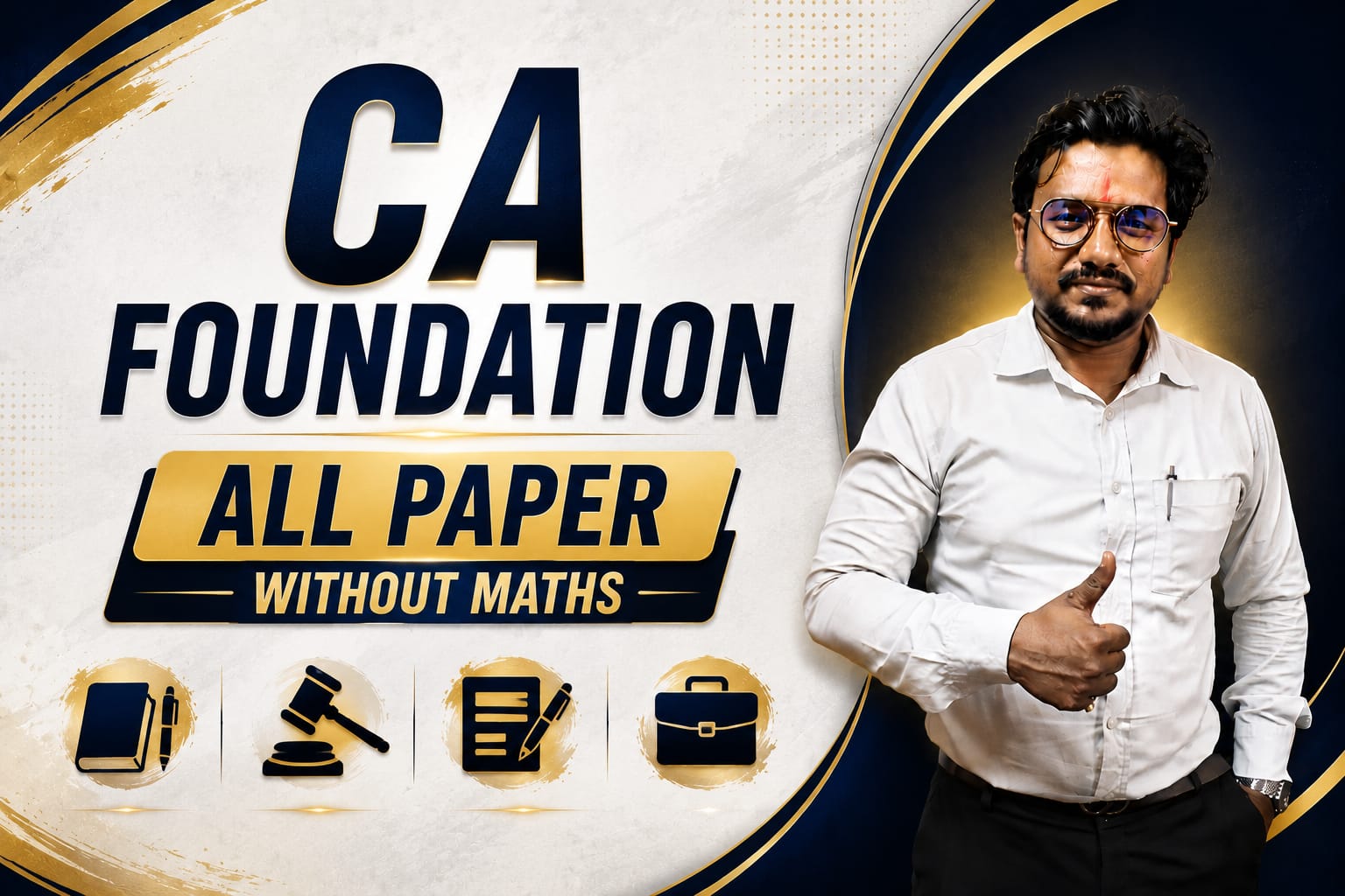 CA FOUNDATION ALL PAPER WITHOUT MATHS cover
