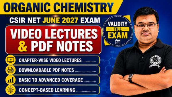 Video Lectures CSIR NET June 2027 Organic Chemistry (Validity Till Exam) cover