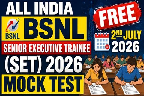 All India BSNL Senior Executive Trainee (SET) Mock Test | Free AIMT cover