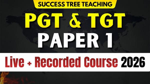 PGT & TGT Paper 1 - Live + Recorded Course 2026 cover