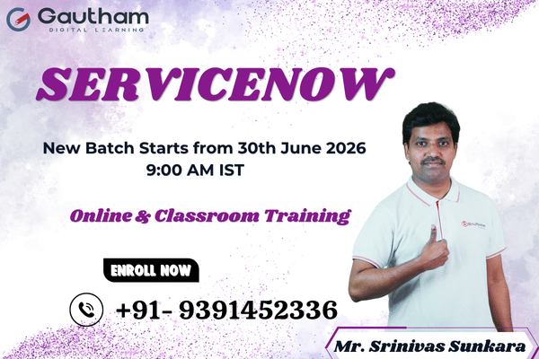 ServiceNow Live Classes : New Batch Starts from 30th June 2026 9:00 AM cover